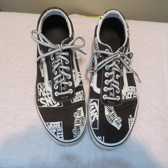 Men's Van's Off the Wall Graphic Logo Low Top Sneakers - Picture 1 of 5